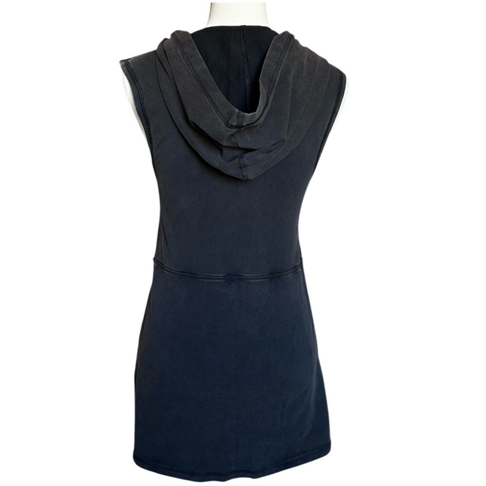 Free People Hot Shot hooded Skortsie. Washed black XS - Picture 6 of 6
